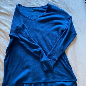 American Eagle Blue Long Sleeve Top